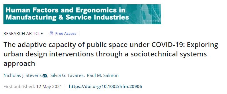 The adaptive capacity of public space under COVID‐19: Exploring urban ...